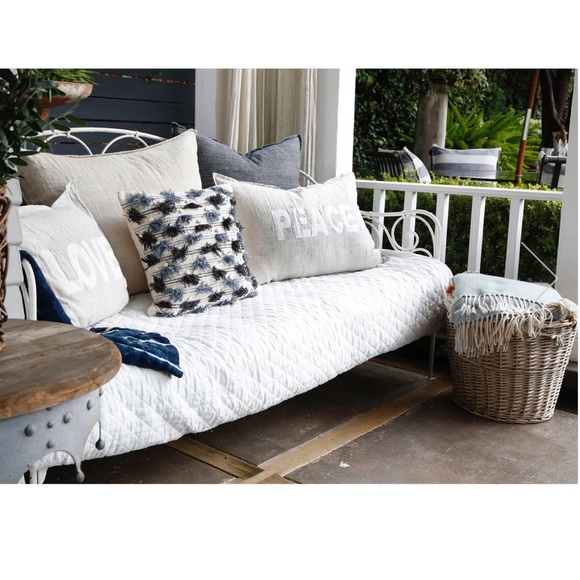 Pom Pom at Home for the Jilly Box - Peace + Love Linen Pillow Shams - Picture 4 of 7